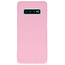 Color TPU case for Samsung Galaxy S10 Plus Pink