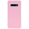 Color TPU Hoesje voor Samsung Galaxy S10 Plus Roze