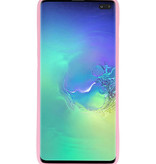 Coque TPU couleur pour Samsung Galaxy S10 Plus Rose