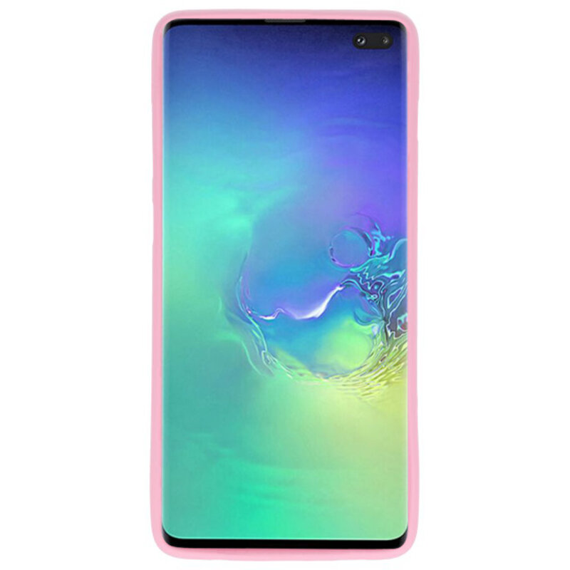 Coque TPU couleur pour Samsung Galaxy S10 Plus Rose