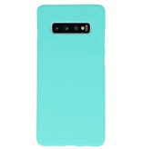 Coque TPU couleur pour Samsung Galaxy S10 Plus Tuqquoise