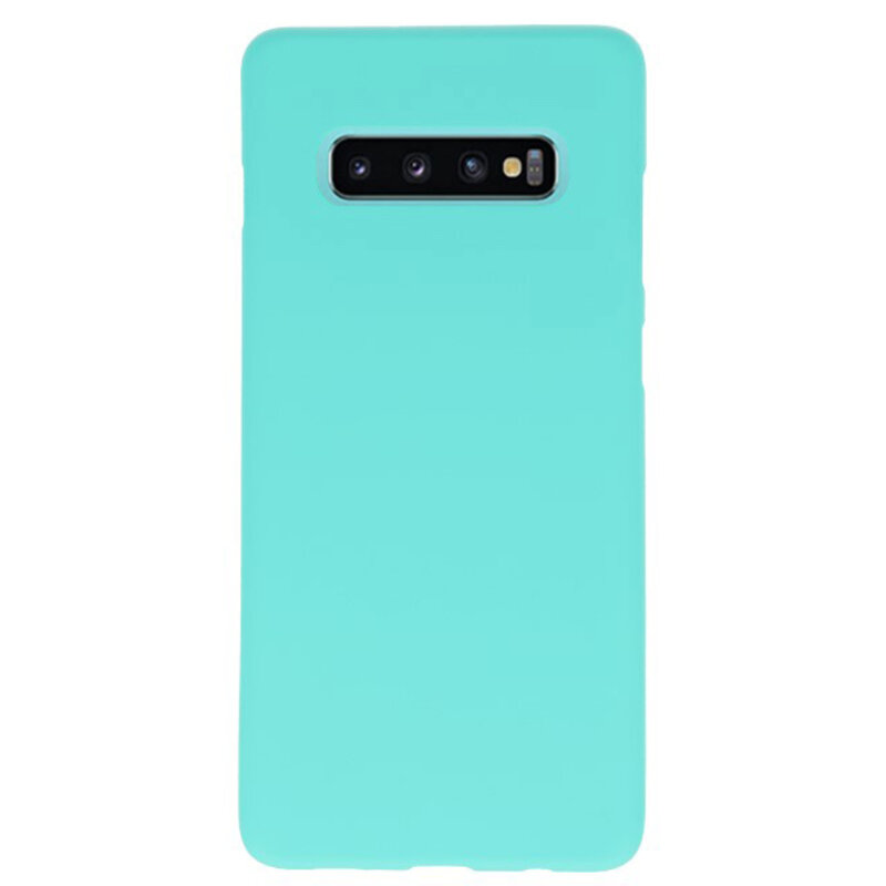 Coque TPU couleur pour Samsung Galaxy S10 Plus Tuqquoise