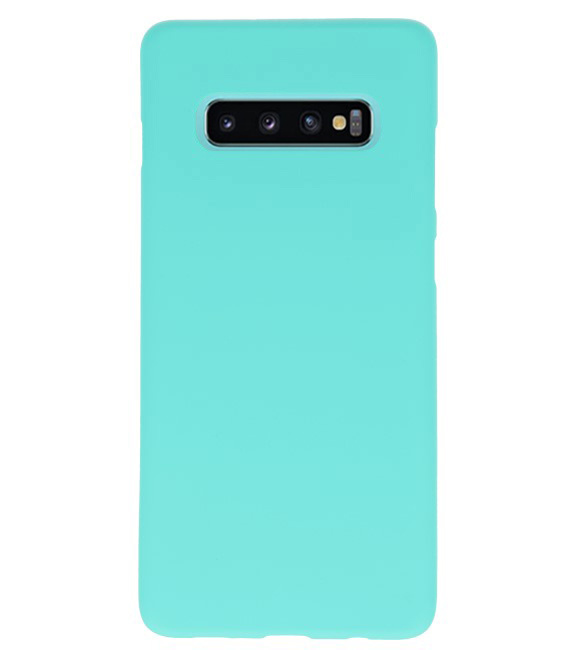 Color TPU Hoesje voor Samsung Galaxy S10 Plus Tuqquoise