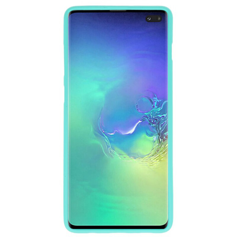 Coque TPU couleur pour Samsung Galaxy S10 Plus Tuqquoise