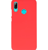 Caja de color TPU para Huawei P Smart 2019 rojo