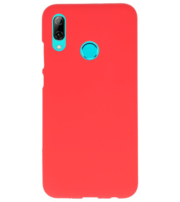 Caja de color TPU para Huawei P Smart 2019 rojo