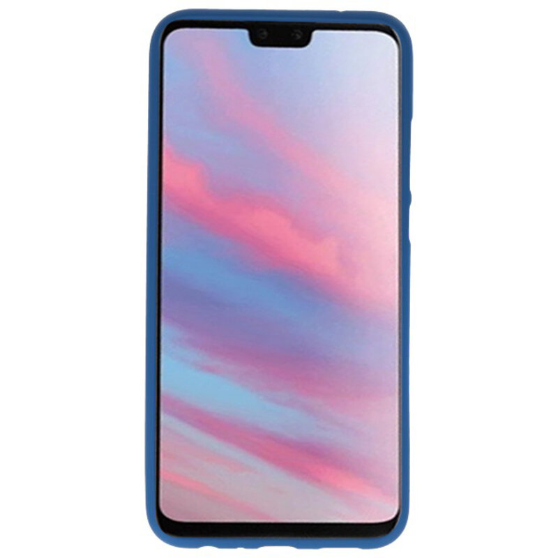 Custodia in TPU di colore per Huawei Y9 2019 Navy