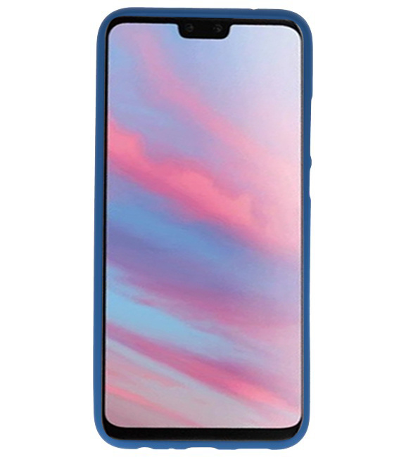 Farve TPU taske til Huawei Y9 2019 Navy