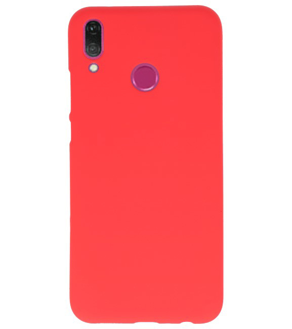 Caja de color TPU para Huawei Y9 2019 rojo