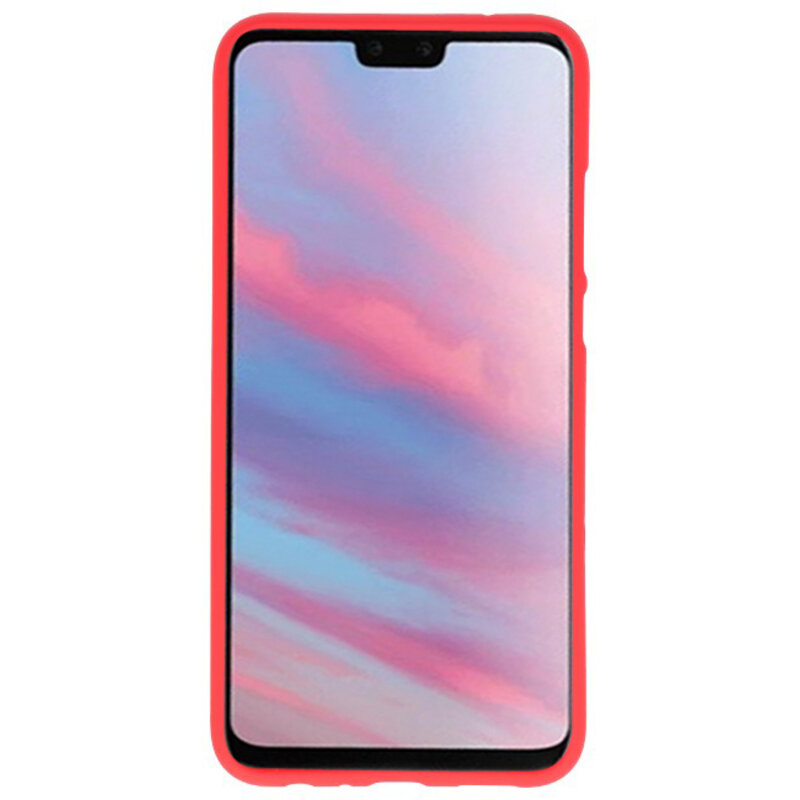Custodia in TPU di colore per Huawei Y9 2019 rosso
