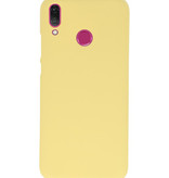 Caja de color TPU para Huawei Y9 2019 amarillo