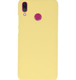 Farve TPU taske til Huawei Y9 2019 gul