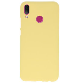 Color TPU Hoesje voor Huawei Y9 2019 Geel