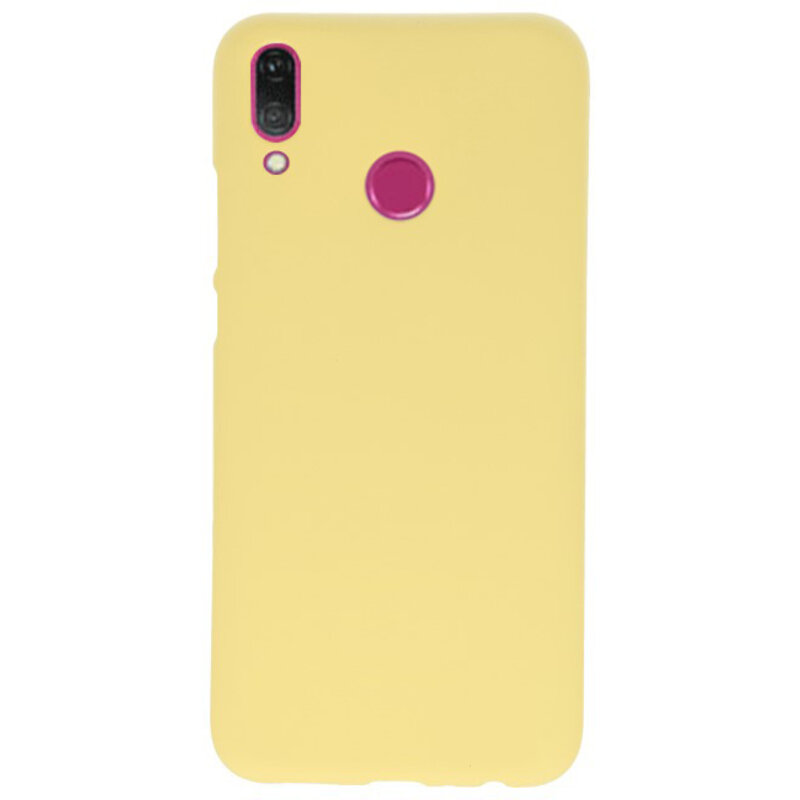 Custodia in TPU di colore per Huawei Y9 2019 giallo