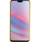 Caja de color TPU para Huawei Y9 2019 amarillo