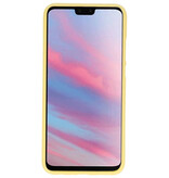 Caja de color TPU para Huawei Y9 2019 amarillo