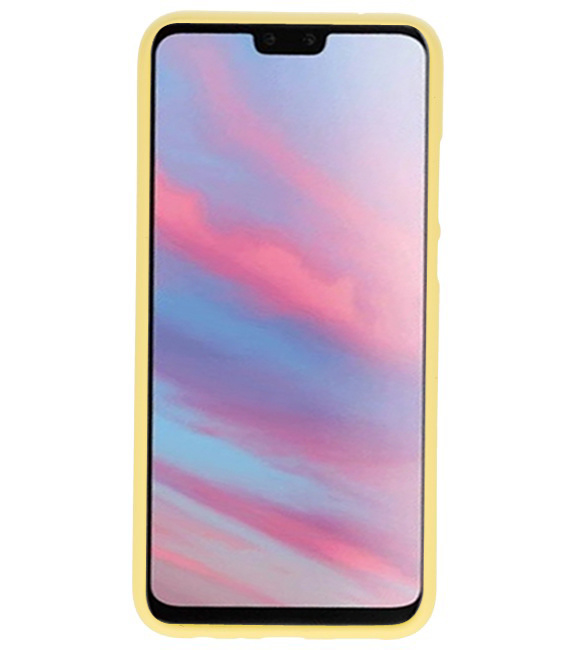 Caja de color TPU para Huawei Y9 2019 amarillo