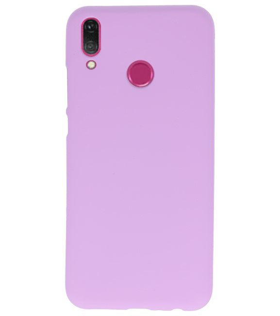 Farve TPU taske til Huawei Y9 2019 Lilla