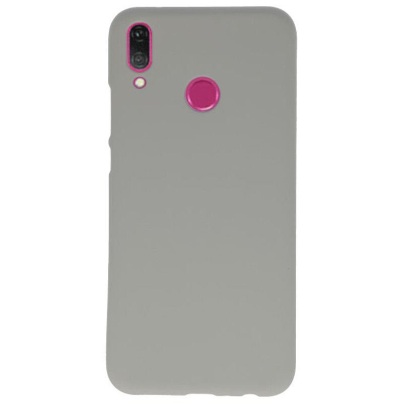Color TPU Hoesje voor Huawei Y9 2019 Grijs