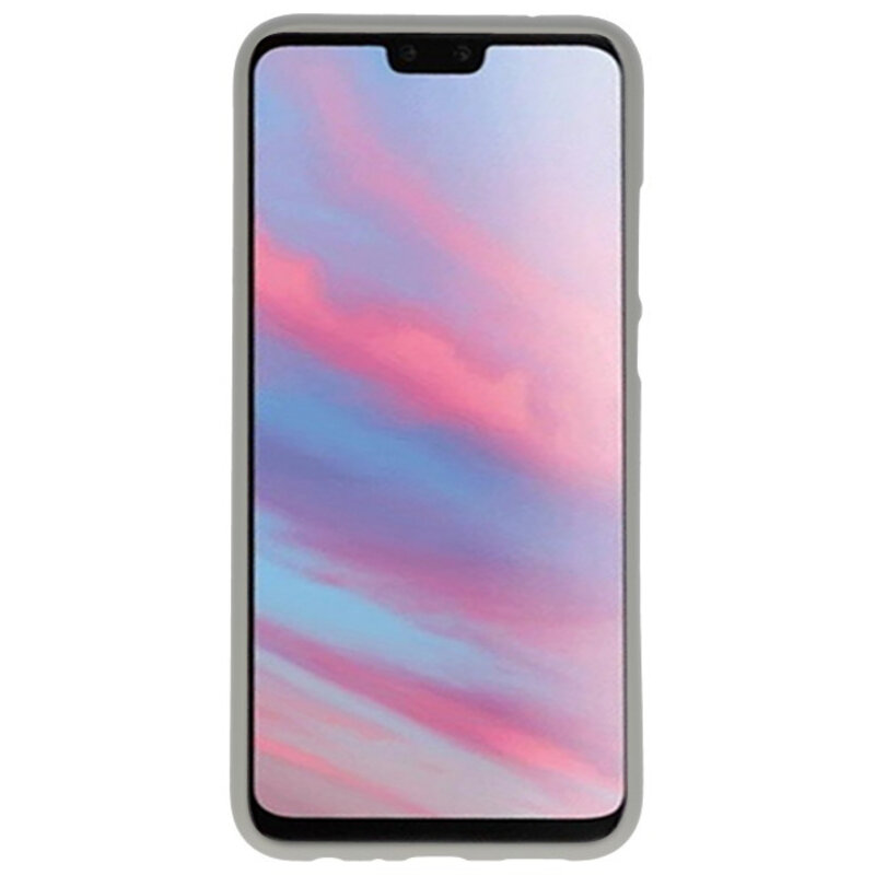 Caja de color TPU para Huawei Y9 2019 gris