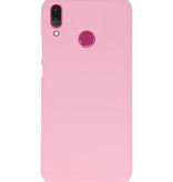 Farve TPU taske til Huawei Y9 2019 Pink