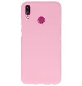 Color TPU Hoesje voor Huawei Y9 2019 Roze