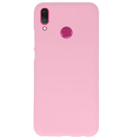 Farve TPU taske til Huawei Y9 2019 Pink