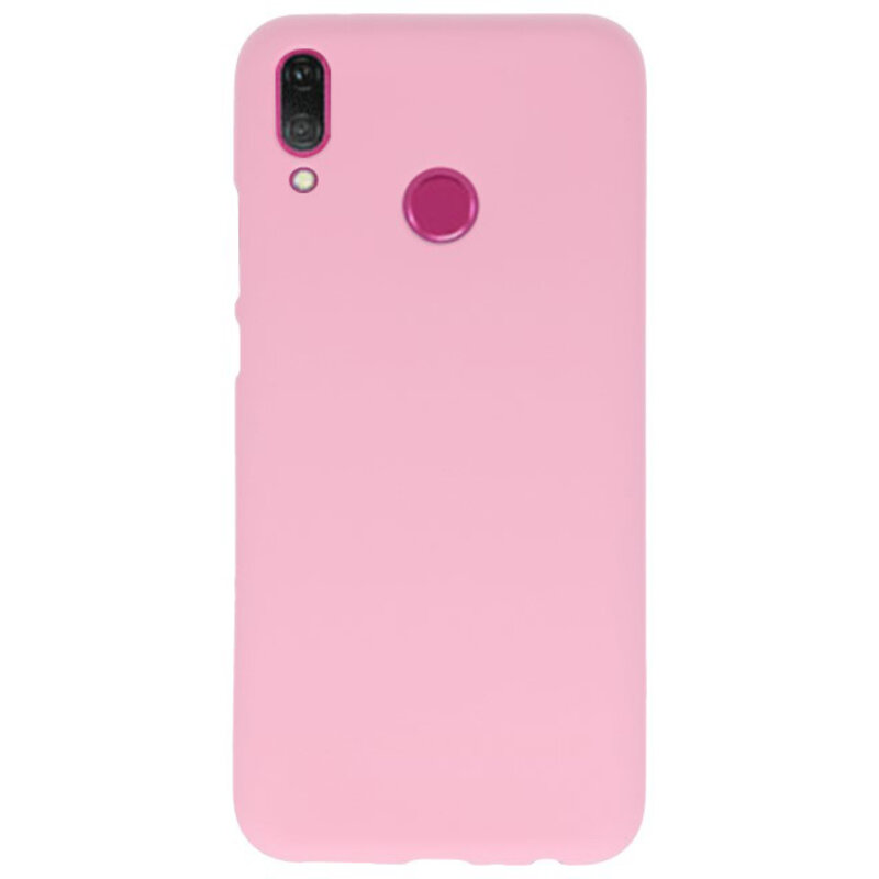 Funda TPU en color para Huawei Y9 2019 Rosa