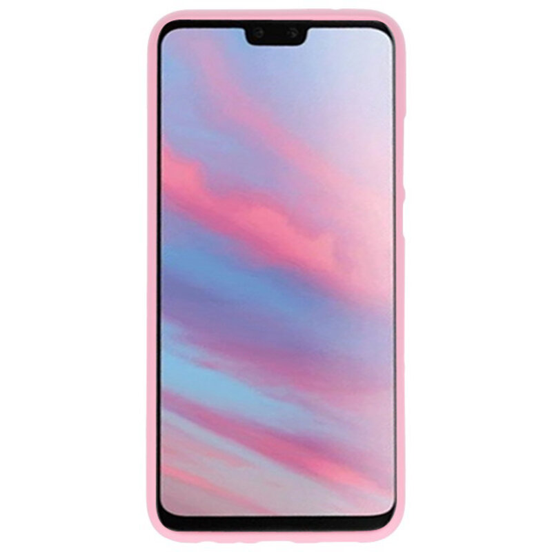 Funda TPU en color para Huawei Y9 2019 Rosa