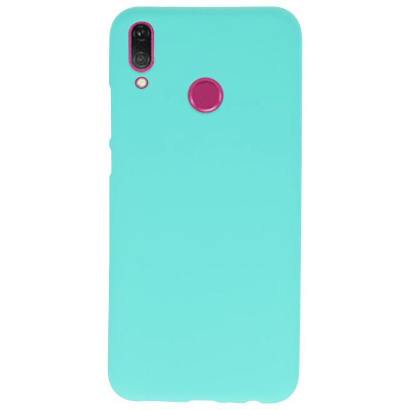 Caja de color TPU para Huawei Y9 2019 Turquesa