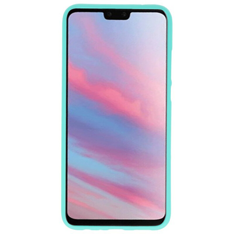 Caja de color TPU para Huawei Y9 2019 Turquesa