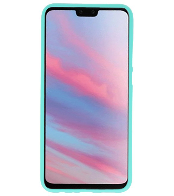 Farve TPU taske til Huawei Y9 2019 Turkis