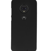 Farve TPU taske til Motorola Moto G7 sort