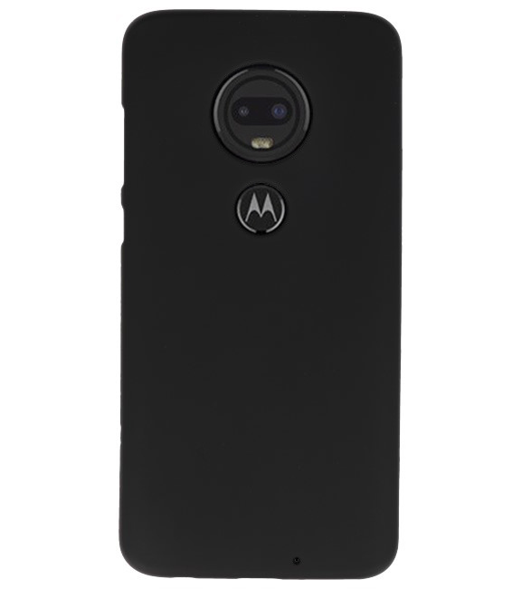 Farve TPU taske til Motorola Moto G7 sort