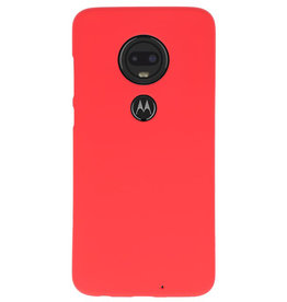 Farve TPU taske til Motorola Moto G7 rød