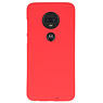 Caja de color TPU para Motorola Moto G7 rojo