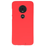 Farve TPU taske til Motorola Moto G7 rød