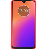 Custodia in TPU di colore per Motorola Moto G7 rosso