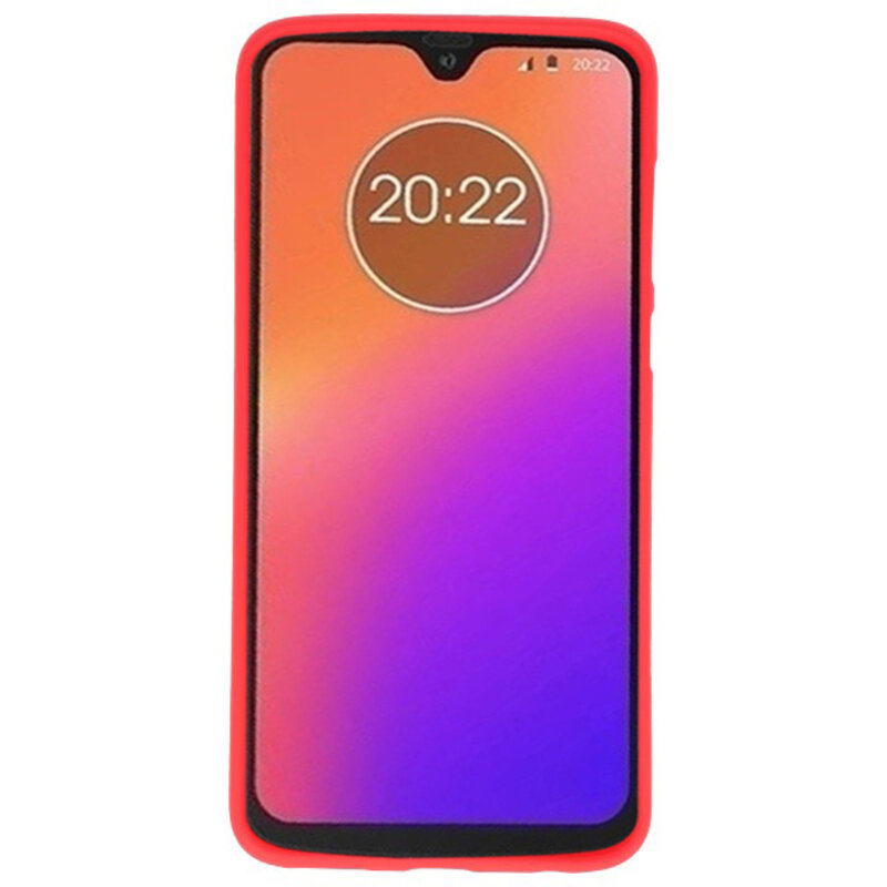 Coque en TPU pour Motorola Moto G7 Rouge