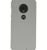 Caja de color TPU para Motorola Moto G7 gris