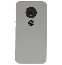 Caja de color TPU para Motorola Moto G7 gris