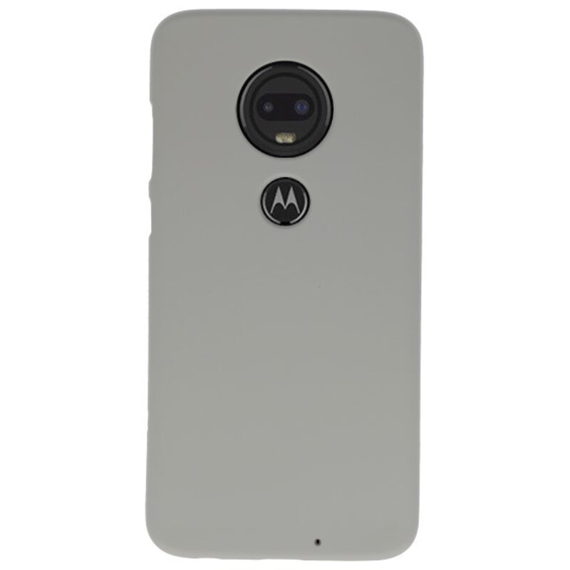 Caja de color TPU para Motorola Moto G7 gris