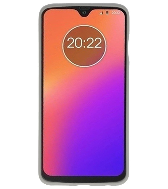 Farb-TPU-Hülle für Motorola Moto G7 grau