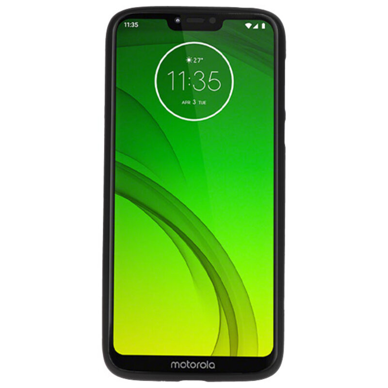 Farve TPU taske til Motorola Moto G7 Power Black