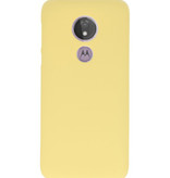 Color TPU Hoesje voor Motorola Moto G7 Power Geel