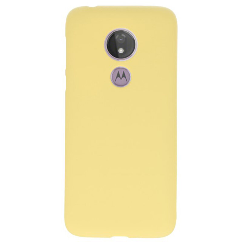 Funda TPU en color para Motorola Moto G7 Power Yellow