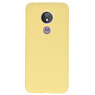 Farve TPU taske til Motorola Moto G7 Power Yellow