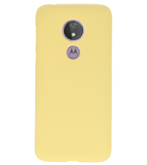 Color TPU case for Motorola Moto G7 Power Yellow