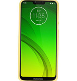 Color TPU case for Motorola Moto G7 Power Yellow