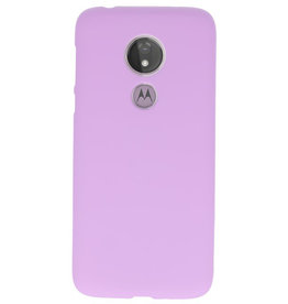 Color TPU Hoesje voor Motorola Moto G7 Power Paars